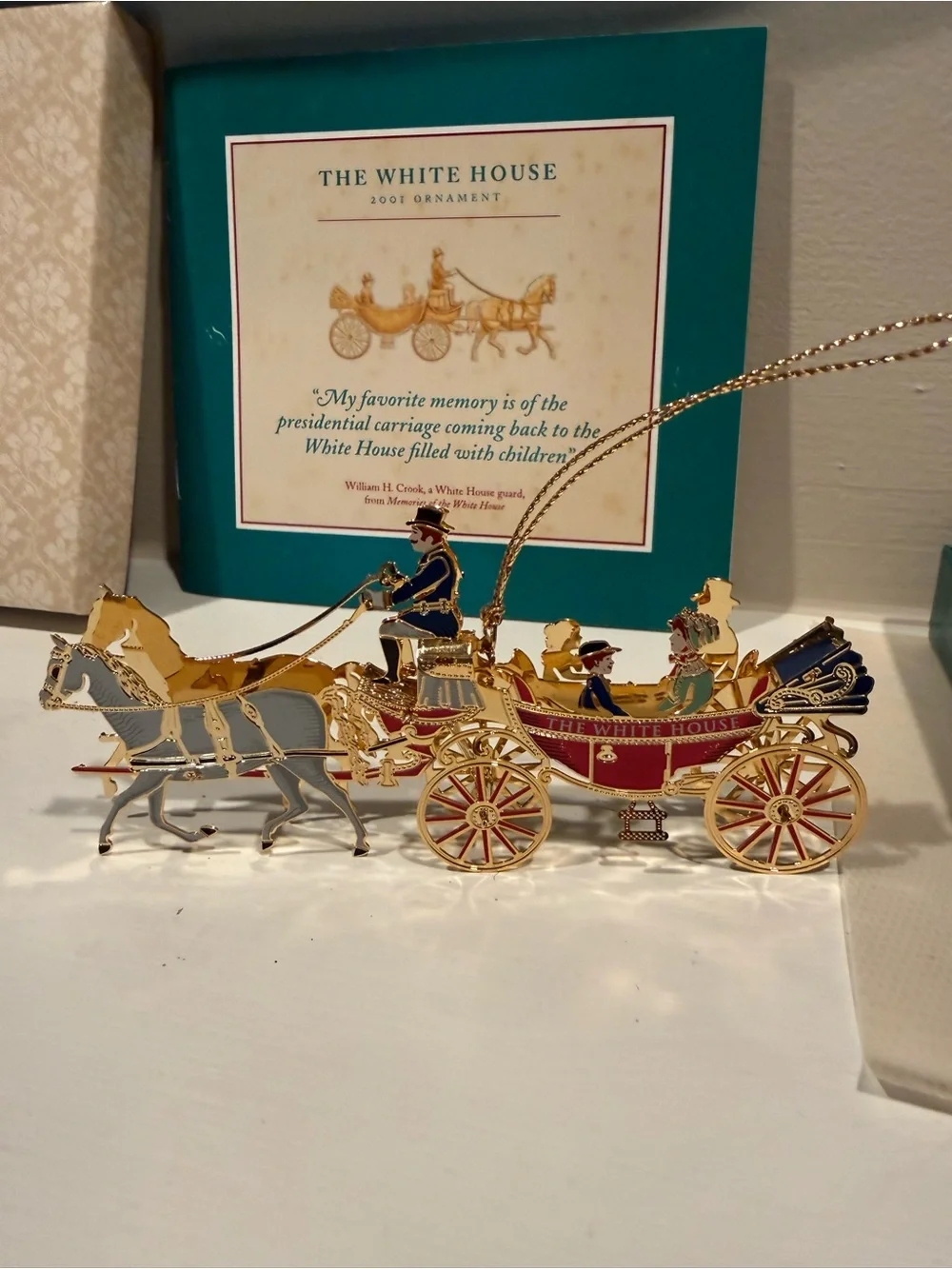 Christmas 2001 The White House Historical Association Ornament  in box